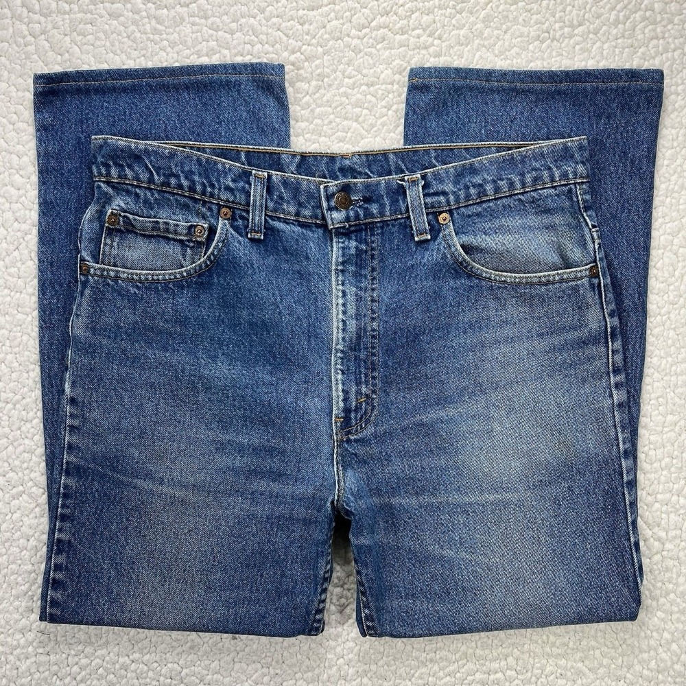 Levi's 517 Bootcut Jeans 36x30 (34x27) USA Made Vintage 80's Faded Denim Grunge